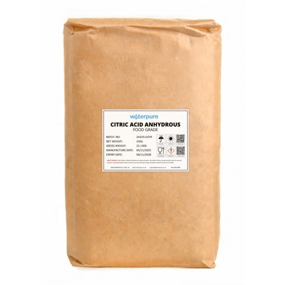 25KG CITRIC ACID ANHYDROUS FOOD GRADE
