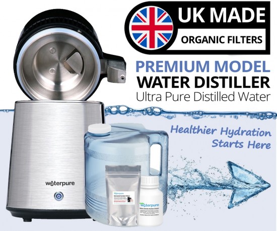 4 Litre Stainless Steel Water Distiller with Poly Jug
